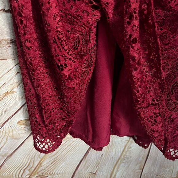 ASOS lace crochet dress long sleeve - Picture 7 of 9